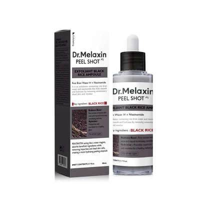 Dr.Melaxin Peel Shot Glow Black Rice Peeling Ampoule Soft Exfoliating Scrub Dead Skin Care Korean Skincare